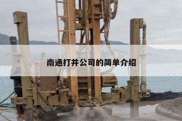 南通打井公司的简单介绍