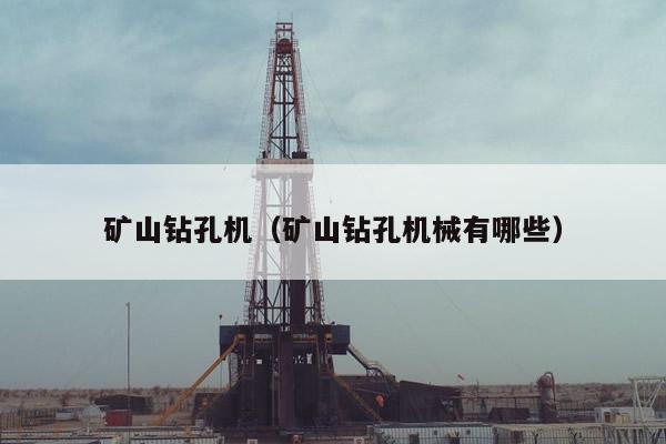 矿山钻孔机（矿山钻孔机械有哪些）