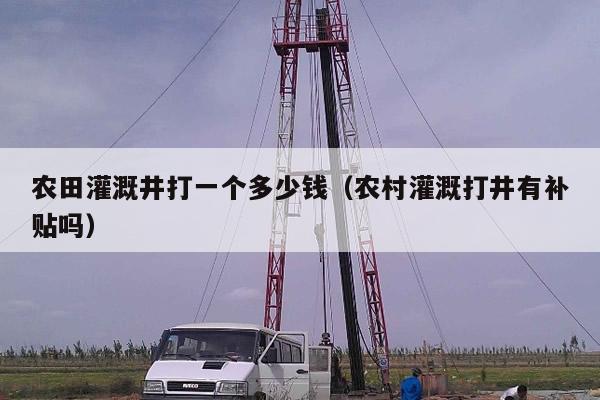农田灌溉井打一个多少钱(农村灌溉打井有补贴吗)